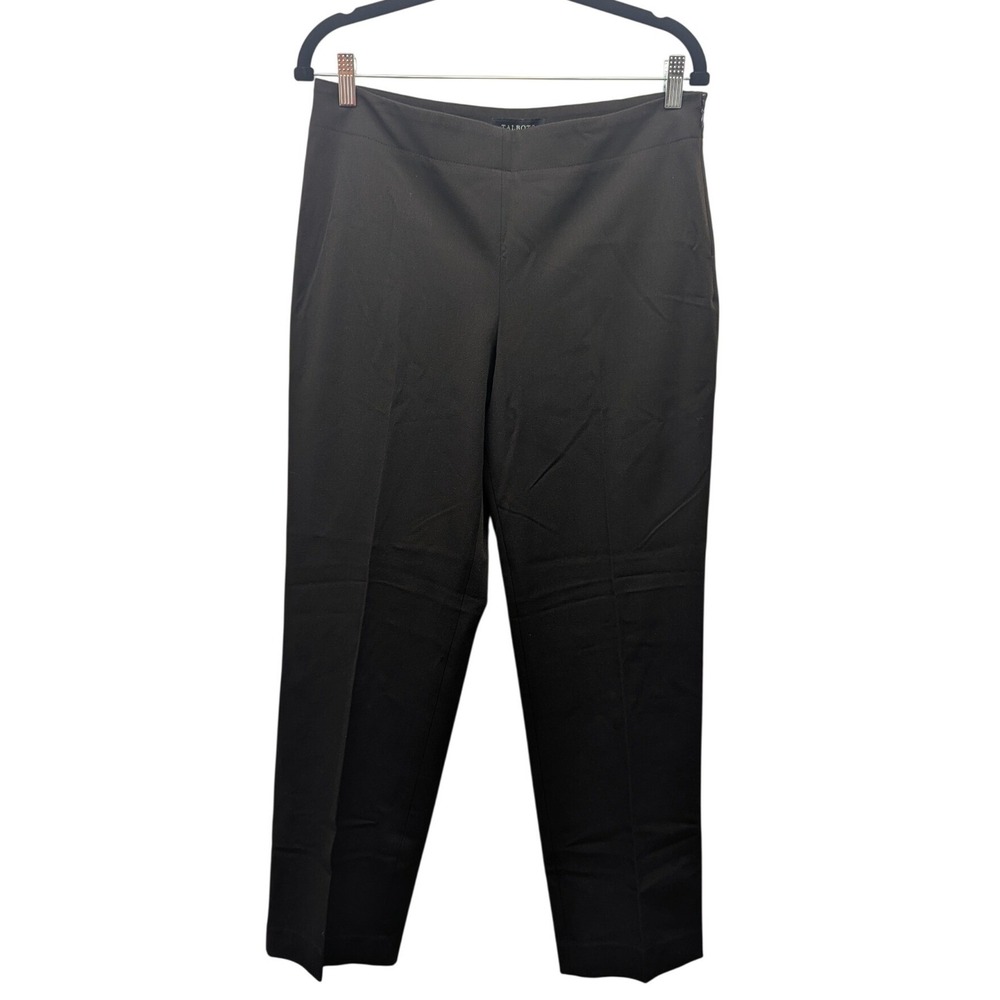 Talbots Heritage Dress Pants Women 10P Brown NEW Straight Leg Side Zip Petites